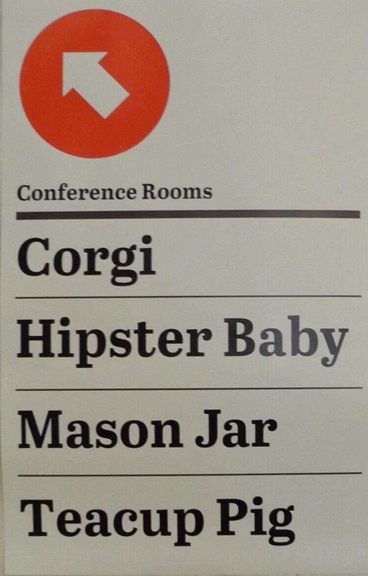 5 creative ways of naming your meeting rooms